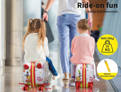 Children's 2-in-1 Ride-On Scooter Suitcase with 360° Wheels