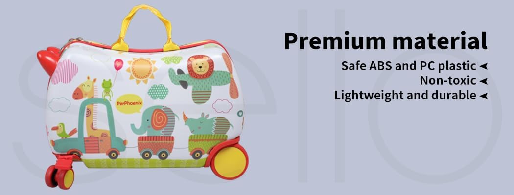 Children's 2-in-1 Ride-On Scooter Suitcase with 360° Wheels