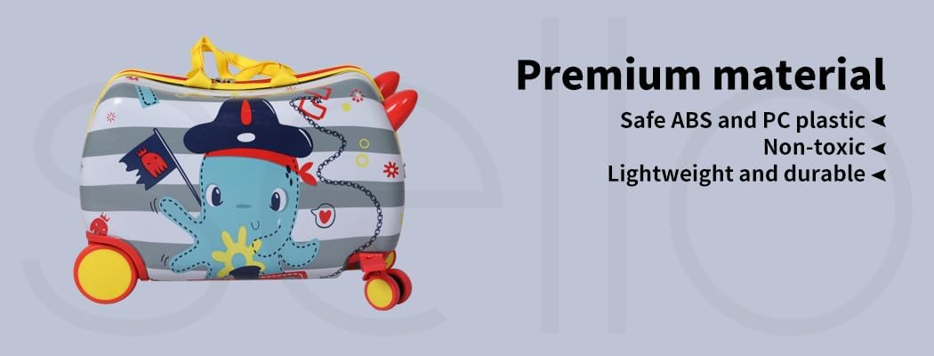 Children's 2-in-1 Ride-On Scooter Suitcase with 360° Wheels
