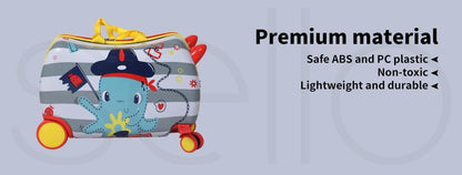 Children's 2-in-1 Ride-On Scooter Suitcase with 360° Wheels