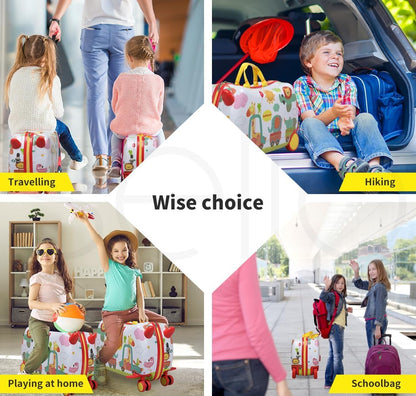Children's 2-in-1 Ride-On Scooter Suitcase with 360° Wheels