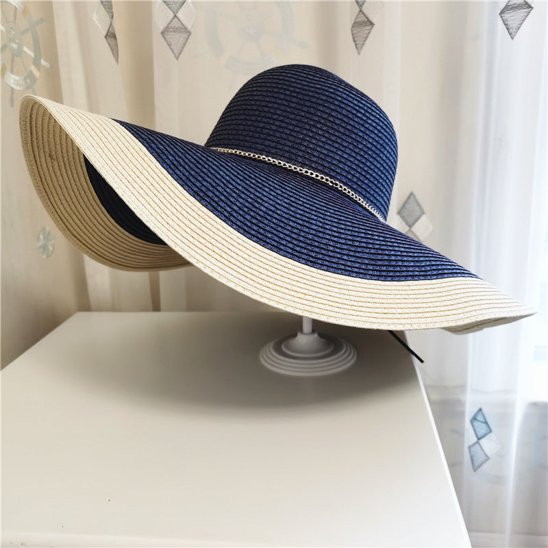 Ladies' summer hat with wide brim and UV protection – Lily