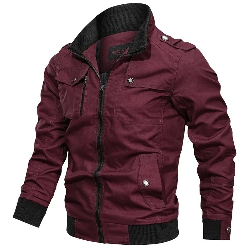 Men's autumn jacket with collar and biker look – Vince