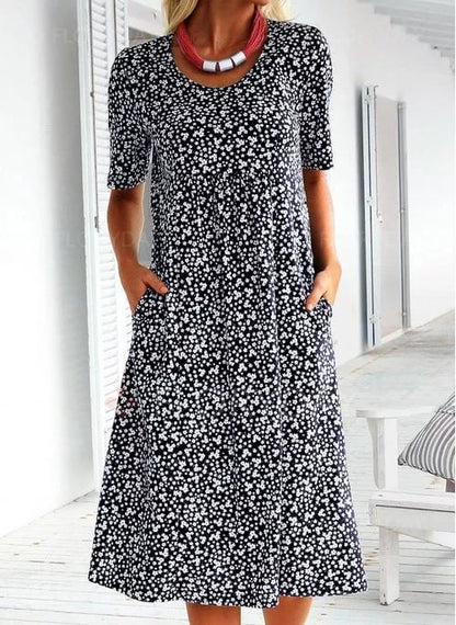 Stylish Floral Print Dress - Eva | The Perfect Light Summer Dress!