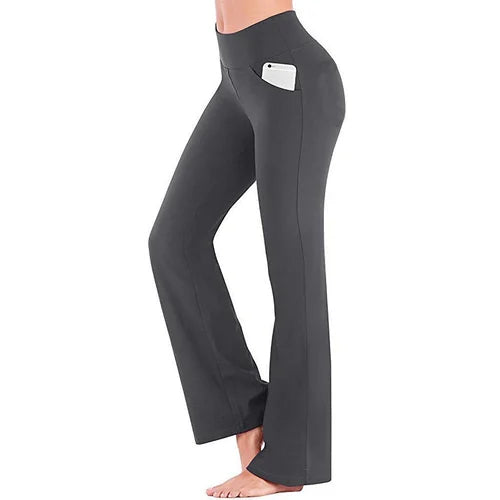 Ladies' yoga trousers with high waist – Selina