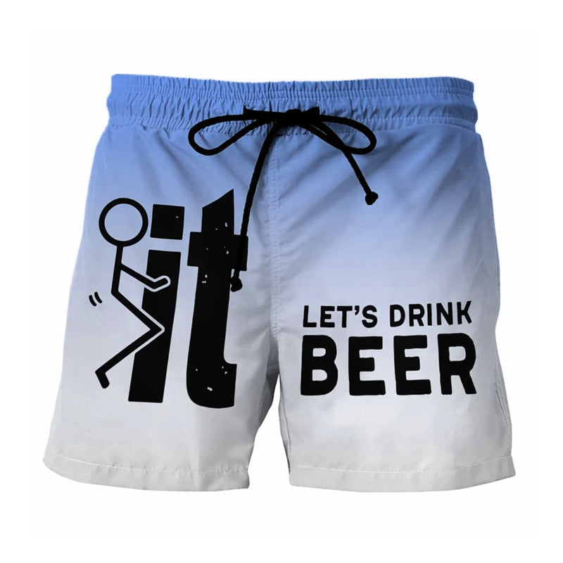 Hawaii Men's Swim Shorts with Elastic Waistband – Fabio