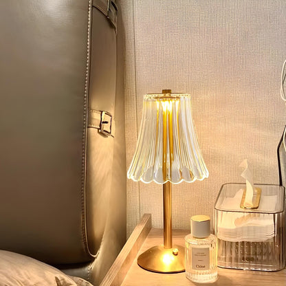 Golden Crystal Table Lamp - Aurora Luxe