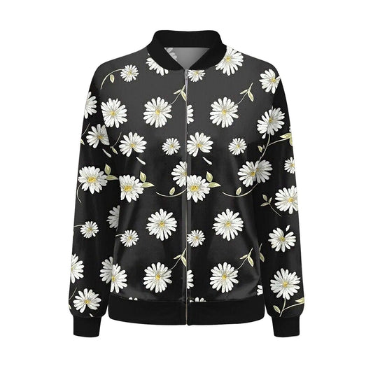 Women's autumn jacket with delicate floral pattern – Fiora