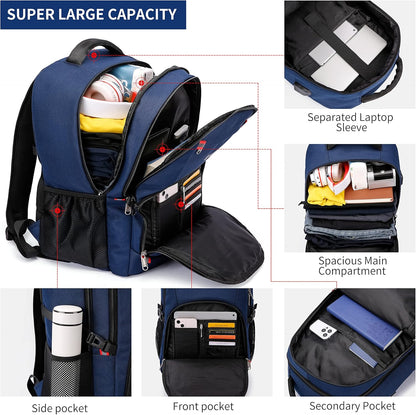 Waterproof laptop backpack with USB port and anti-theft design – TechPro