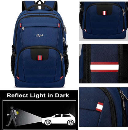 Waterproof laptop backpack with USB port and anti-theft design – TechPro