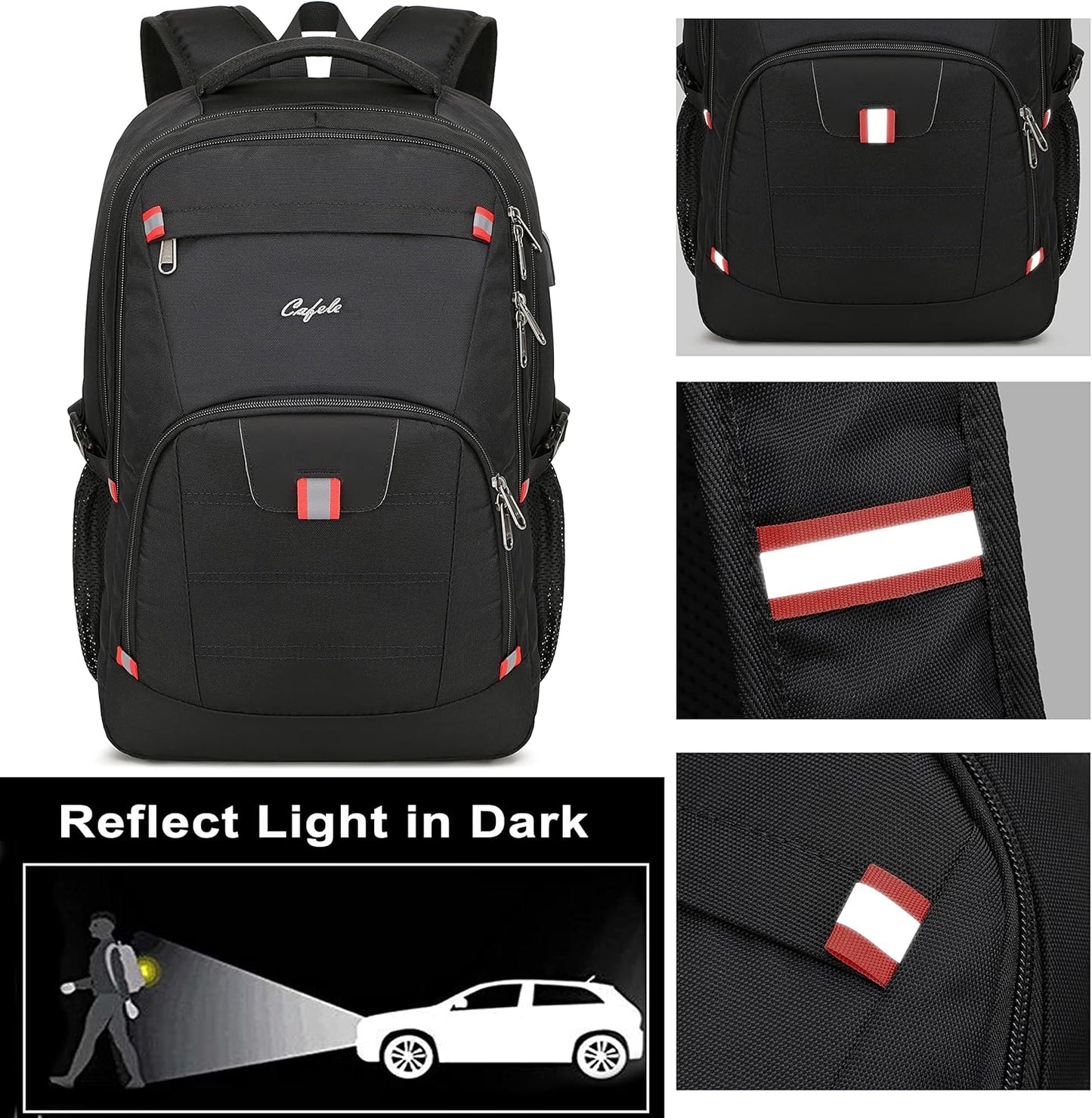 Waterproof laptop backpack with USB port and anti-theft design – TechPro