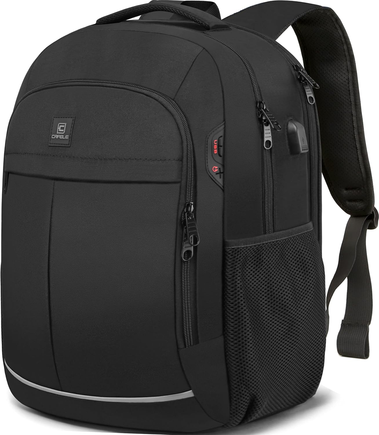Waterproof laptop backpack with USB port and anti-theft design – TechPro