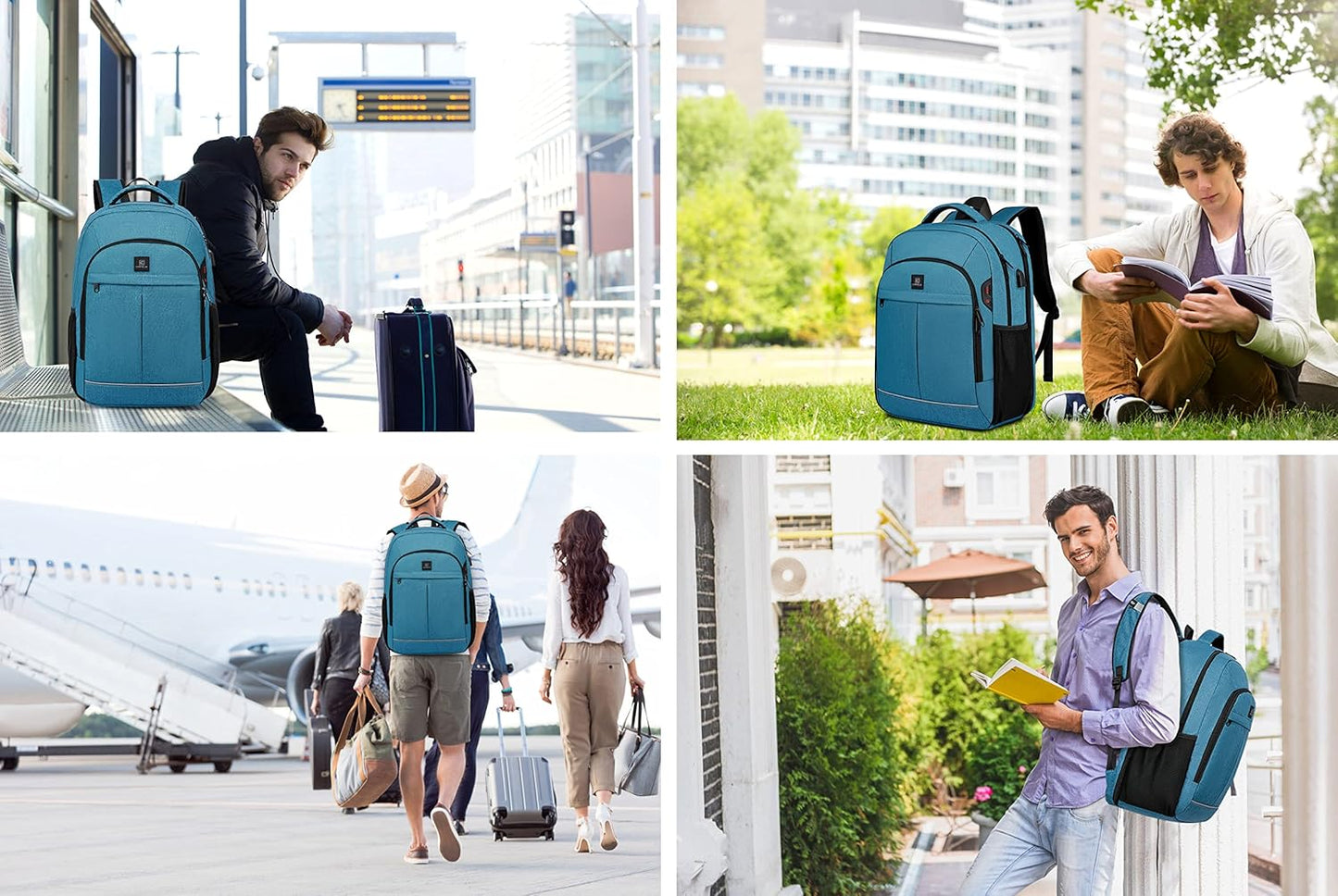 Waterproof laptop backpack with USB port and anti-theft design – TechPro