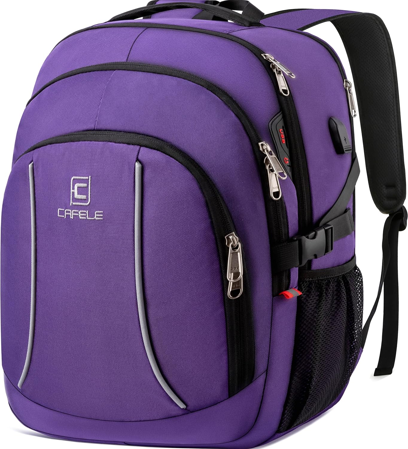 Waterproof laptop backpack with USB port and anti-theft design – TechPro