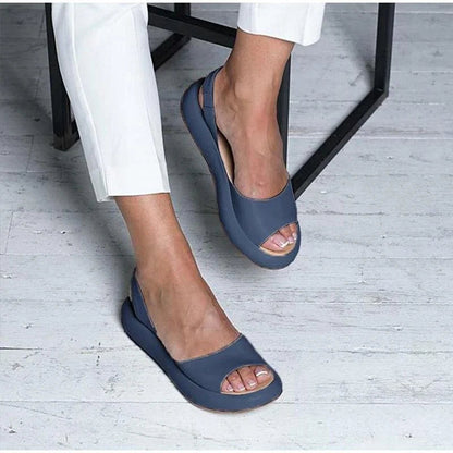Orthopaedic ladies' comfort sandals with low heel – Livana