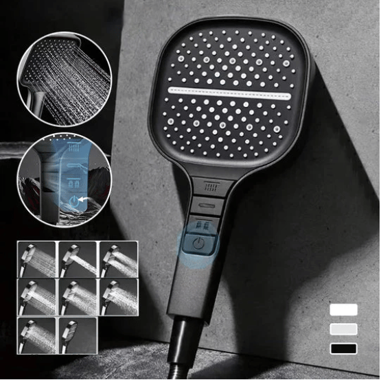 Luxury Shower Head with 7 Settings – HydraLux