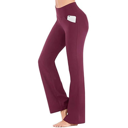 Ladies' yoga trousers with high waist – Selina