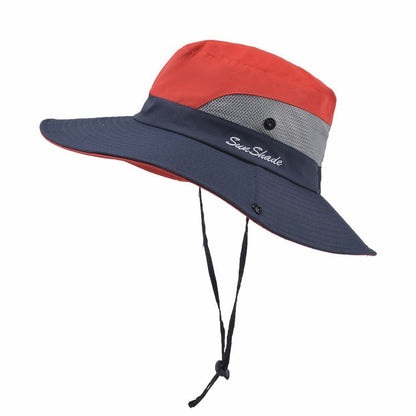 Stylish women's UV protection sun hat with a wide brim – Livia