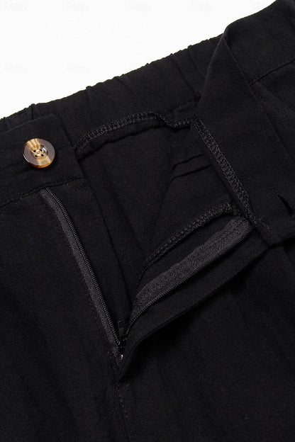 Stylish linen-cotton men's shorts – Milan