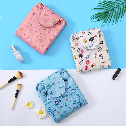 Portable drawstring make-up and toiletry bag – 2 for 1 travel organiser