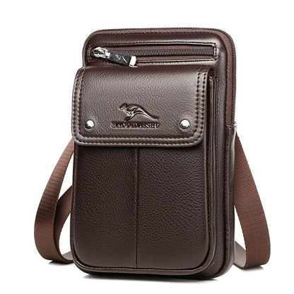 Men's PU leather shoulder bag
