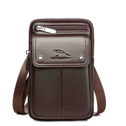 Men's PU leather shoulder bag