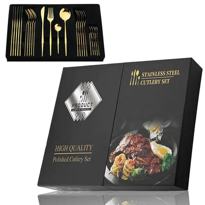 24-piece Stainless Steel Cutlery Set – Aurinox
