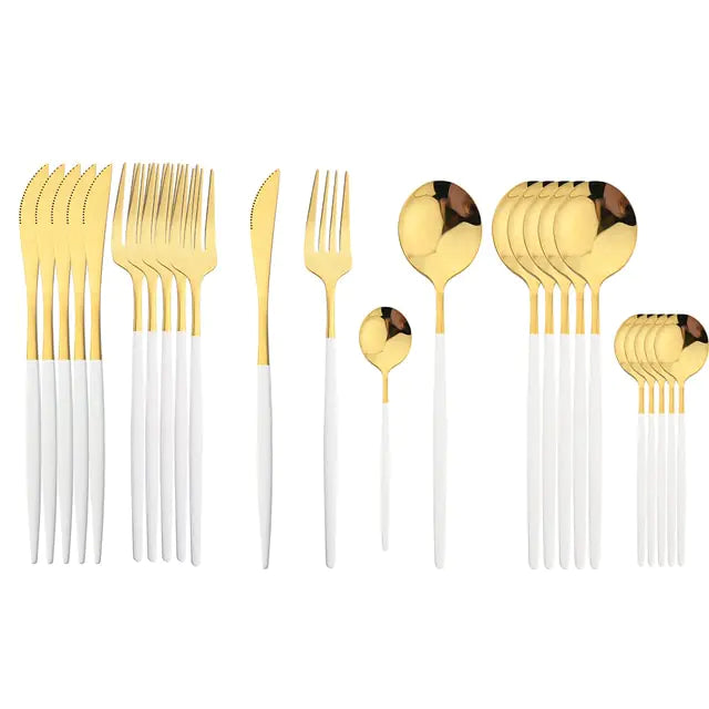 24-piece Stainless Steel Cutlery Set – Aurinox