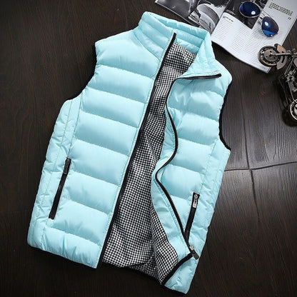 Water-repellent & Lined Men's Gilet with Stand-up Collar – Henrik Autumn Edition