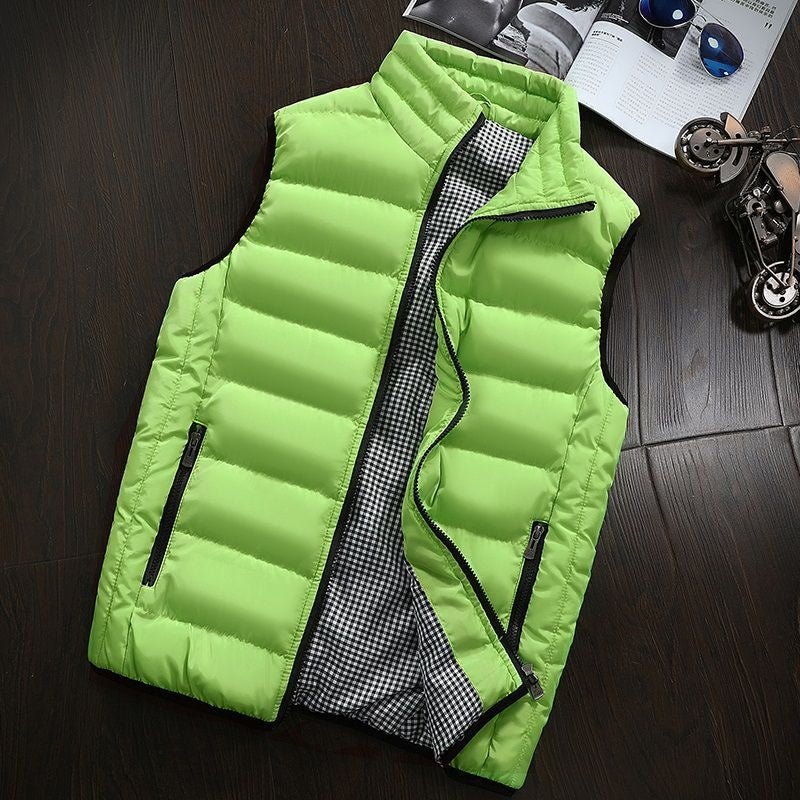 Water-repellent & Lined Men's Gilet with Stand-up Collar – Henrik Autumn Edition