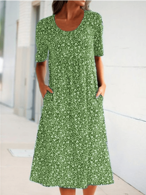 Stylish Floral Print Dress - Eva | The Perfect Light Summer Dress!