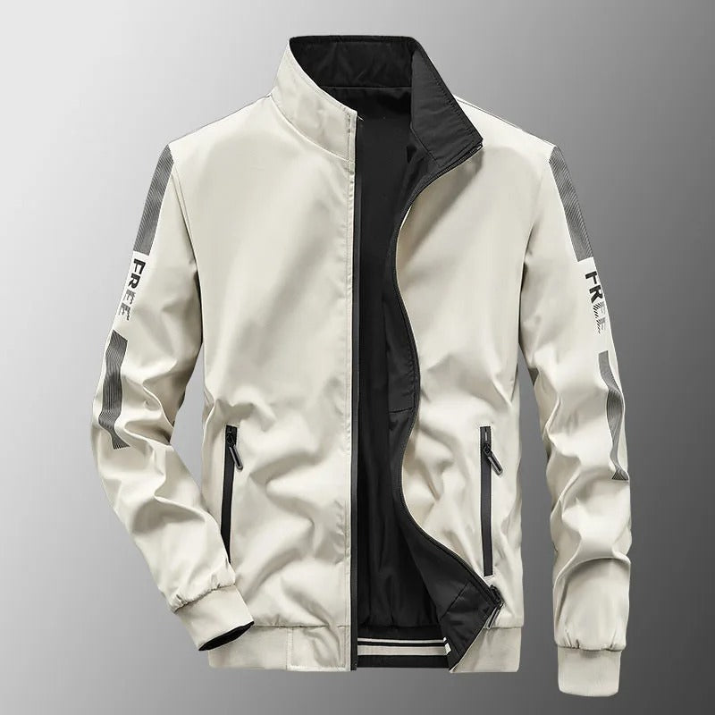 Reversible waterproof men's autumn jacket – Thijs