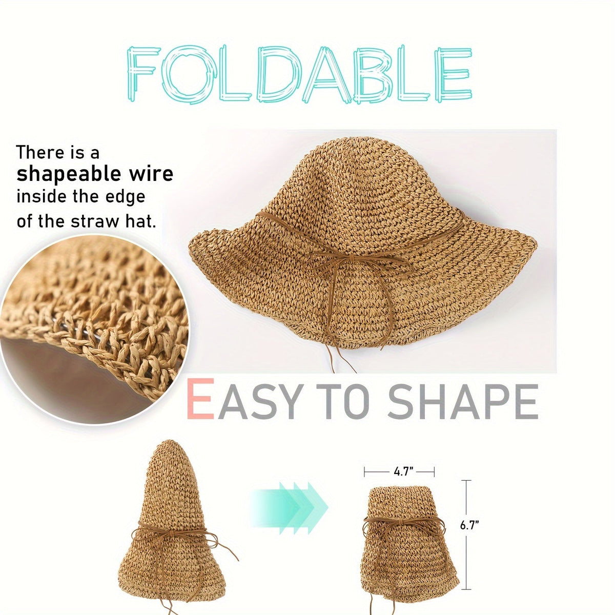 Crocheted Boho Straw Hat for Summer Trips – Elouan