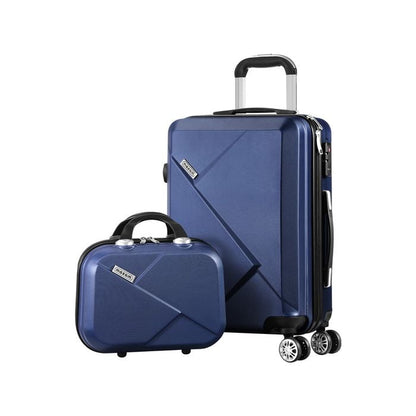 2-piece ABS hard-shell luggage set with TSA-approved lock & 360° spinner wheels