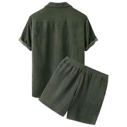 Two-Piece Men's Velvet Summer Set - Fabio