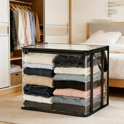 Clear Storage Bags - See-Through Closet and Moving Organizers 1