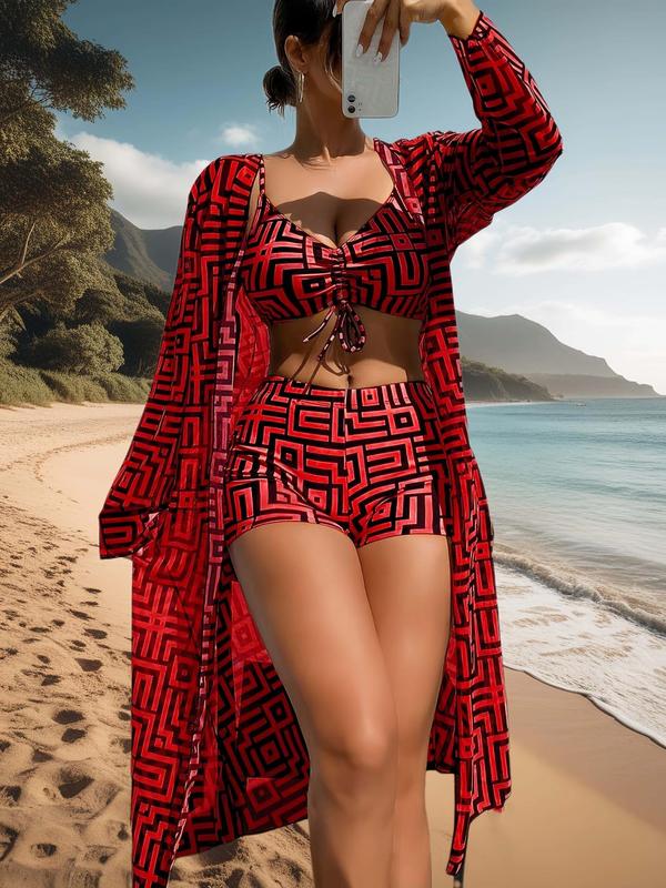 Trendy 3-piece swimsuit set – Leona