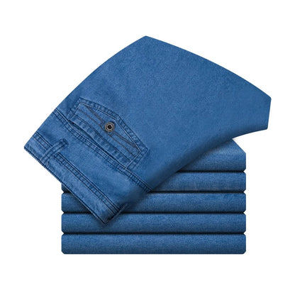 Men's High Waist Straight Leg Jeans – Tobias