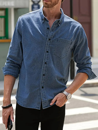 Autumn Denim Men's Shirt – Milan