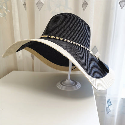 Ladies' summer hat with wide brim and UV protection – Lily