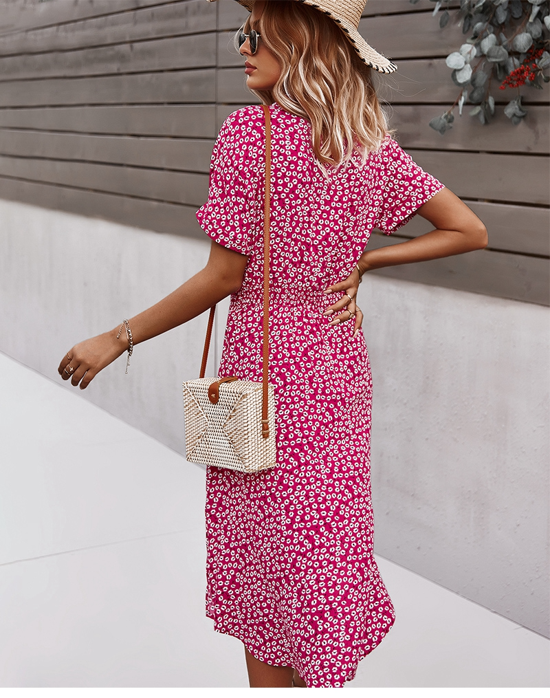 Boho Flower Midi Dress - Isla
