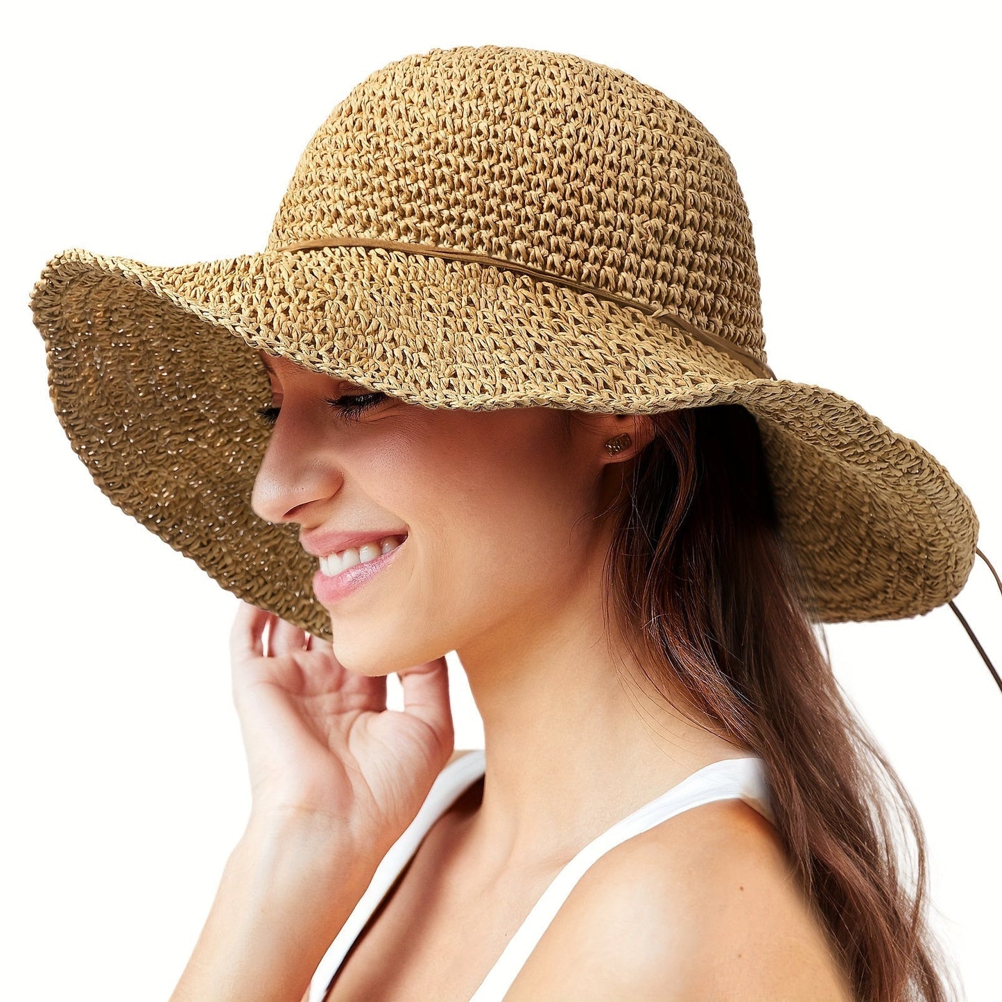 Crocheted Boho Straw Hat for Summer Trips – Elouan