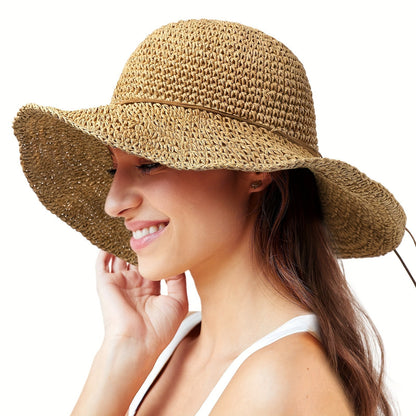Crocheted Boho Straw Hat for Summer Trips – Elouan
