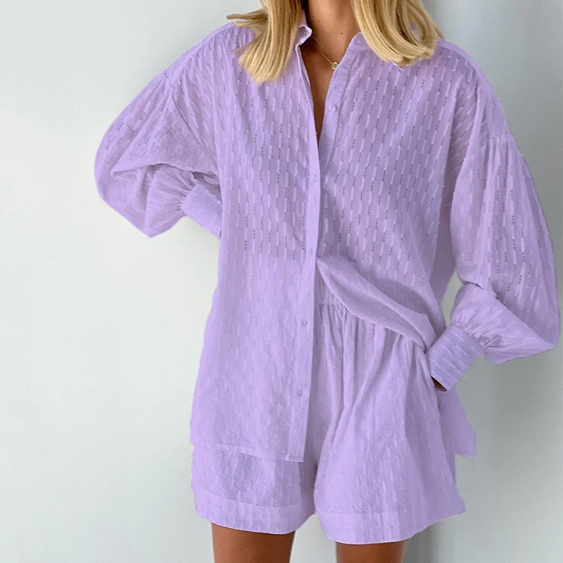 2-Piece Summer Set with Blouse and Shorts – Isla