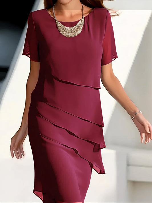 Autumn chiffon dress – Mirella