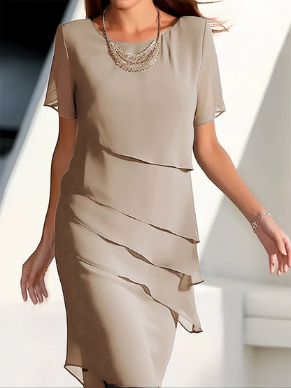 Autumn chiffon dress – Mirella