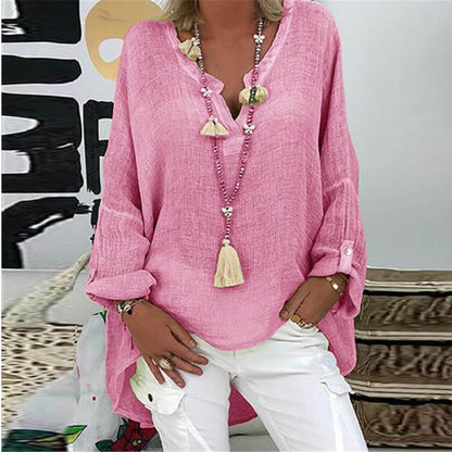 Stylish women's linen blouse – Elodie