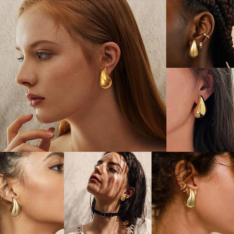 Droplet-shaped Earrings - GlimmerDrops