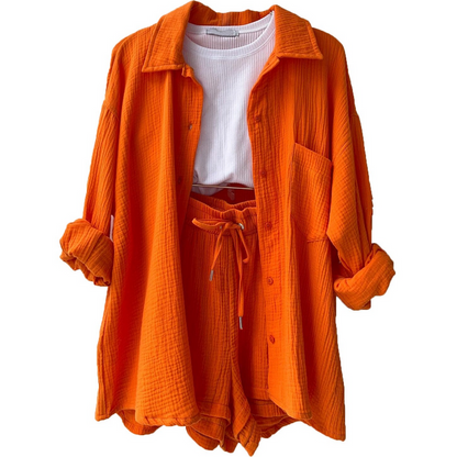 Trendy Cotton Summer Suit Ladies – Faylin