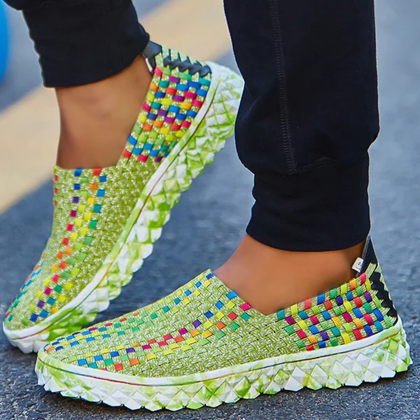 Recycled women's comfort sneakers with memory foam - Eliana